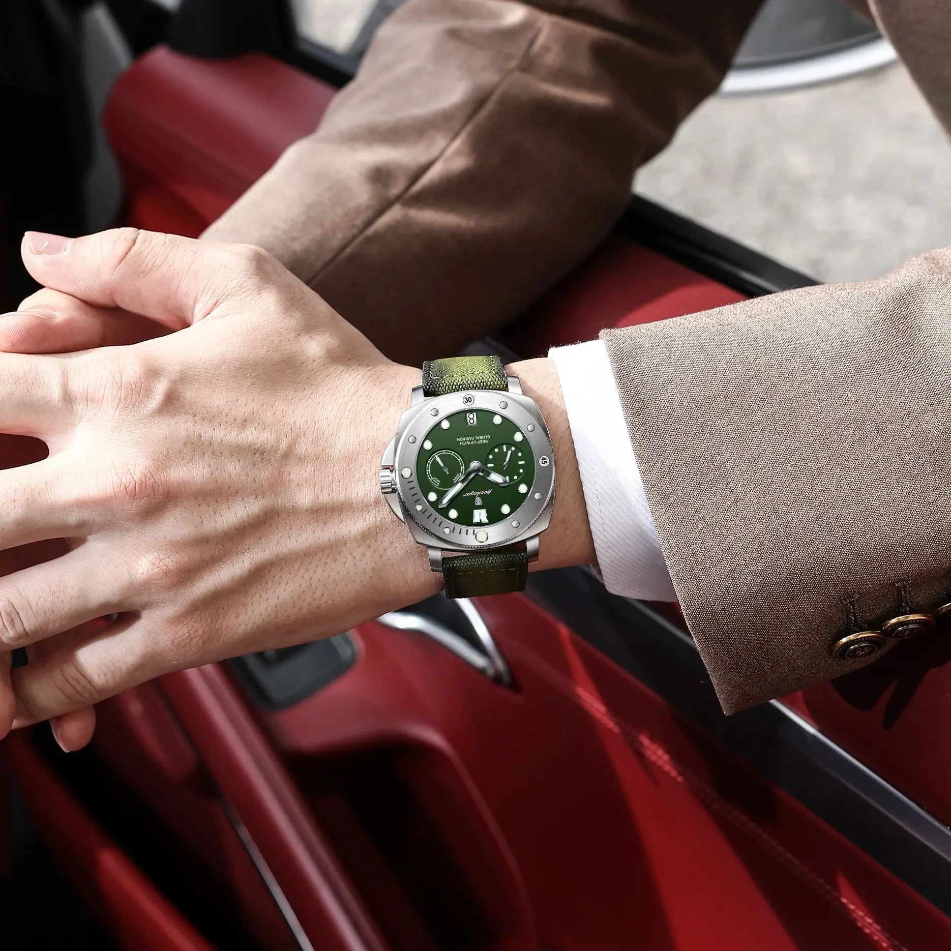 High Quality Military Watch for Man Waterproof Luminous Date Fashion Men Clock Nylon Leather Quartz Men'S Watches Reloj