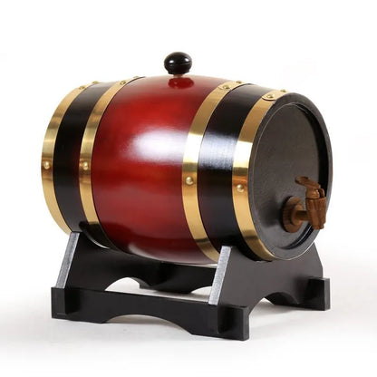 Antique Oak Barrel Household Wooden Red Wine Barrel Inner Tank Wine Barrel Barbecue Draft Beer Barrel Wine Storage Wooden Barrel