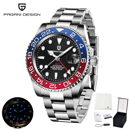 2025 New  Top Mechanical Automatic Watch Sports Rubber Diver Series Watch Luminous Date Display Watches for Man
