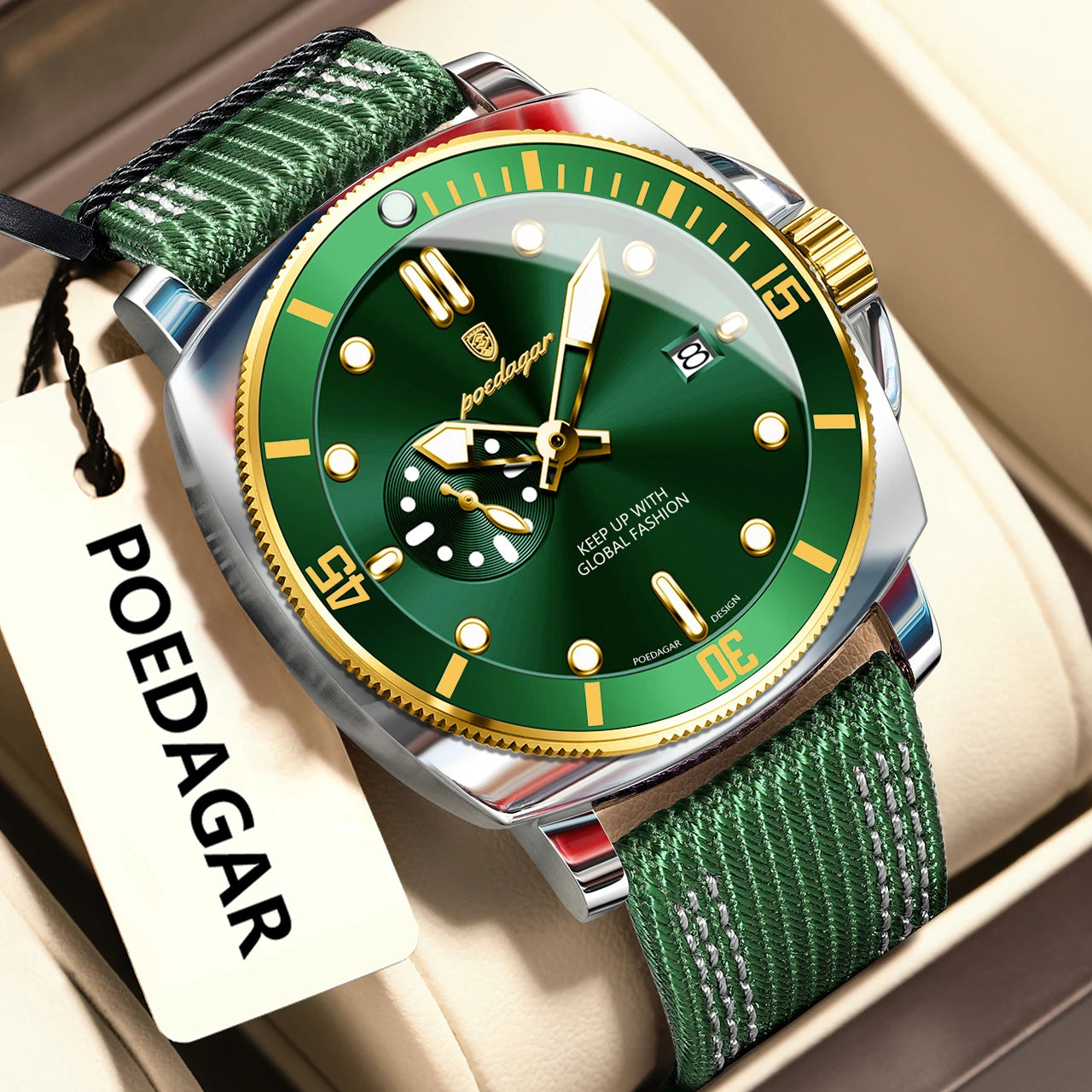 Fashion Luxury Man Wristwatch Luminous Waterproof Date Sports Watch for Men Business Nylon Leather Quartz Men'S Watches