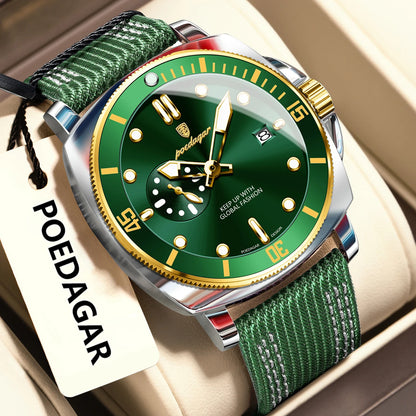 Fashion Luxury Man Wristwatch Luminous Waterproof Date Sports Watch for Men Business Nylon Leather Quartz Men'S Watches