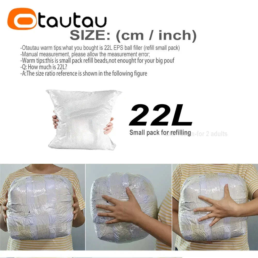 22L 3-5Mm EPS Ball Pouf Refill Filler Foam Polystyrene Bean Bag Sofa Chair Pillow Doll Filling Artificial Snow TL003