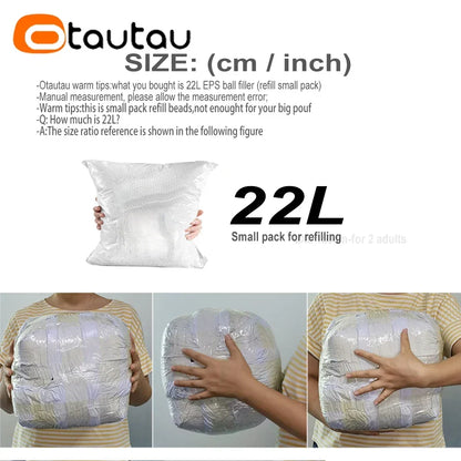 22L 3-5Mm EPS Ball Pouf Refill Filler Foam Polystyrene Bean Bag Sofa Chair Pillow Doll Filling Artificial Snow TL003