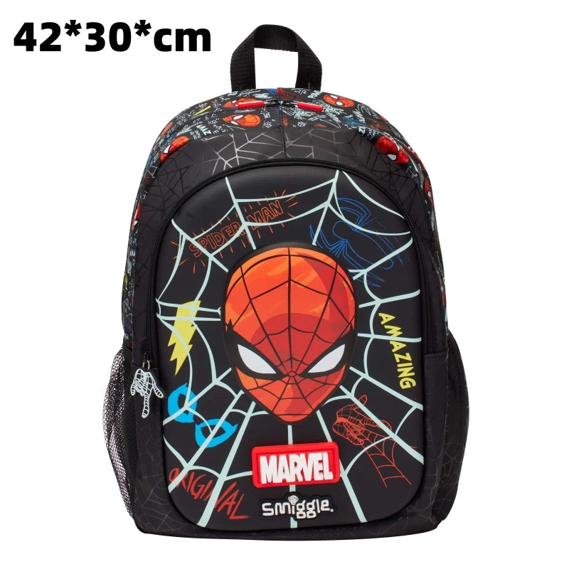 Smiggle Marvel Spider-Man Children Stationery Student School Bag Lunch Bag Lunch Box Wallet Pencil Box Water Cup Student Gift