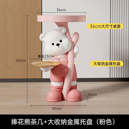 Light Luxury, Bear Shelves, Living Room, Storage, Floor, Ornaments, Home Decoration, TV Cabinet, Sofa, New Home, Gifts
