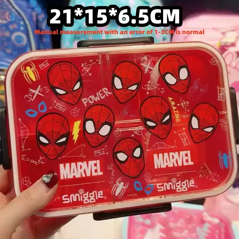Smiggle Marvel Spider-Man Children Stationery Student School Bag Lunch Bag Lunch Box Wallet Pencil Box Water Cup Student Gift