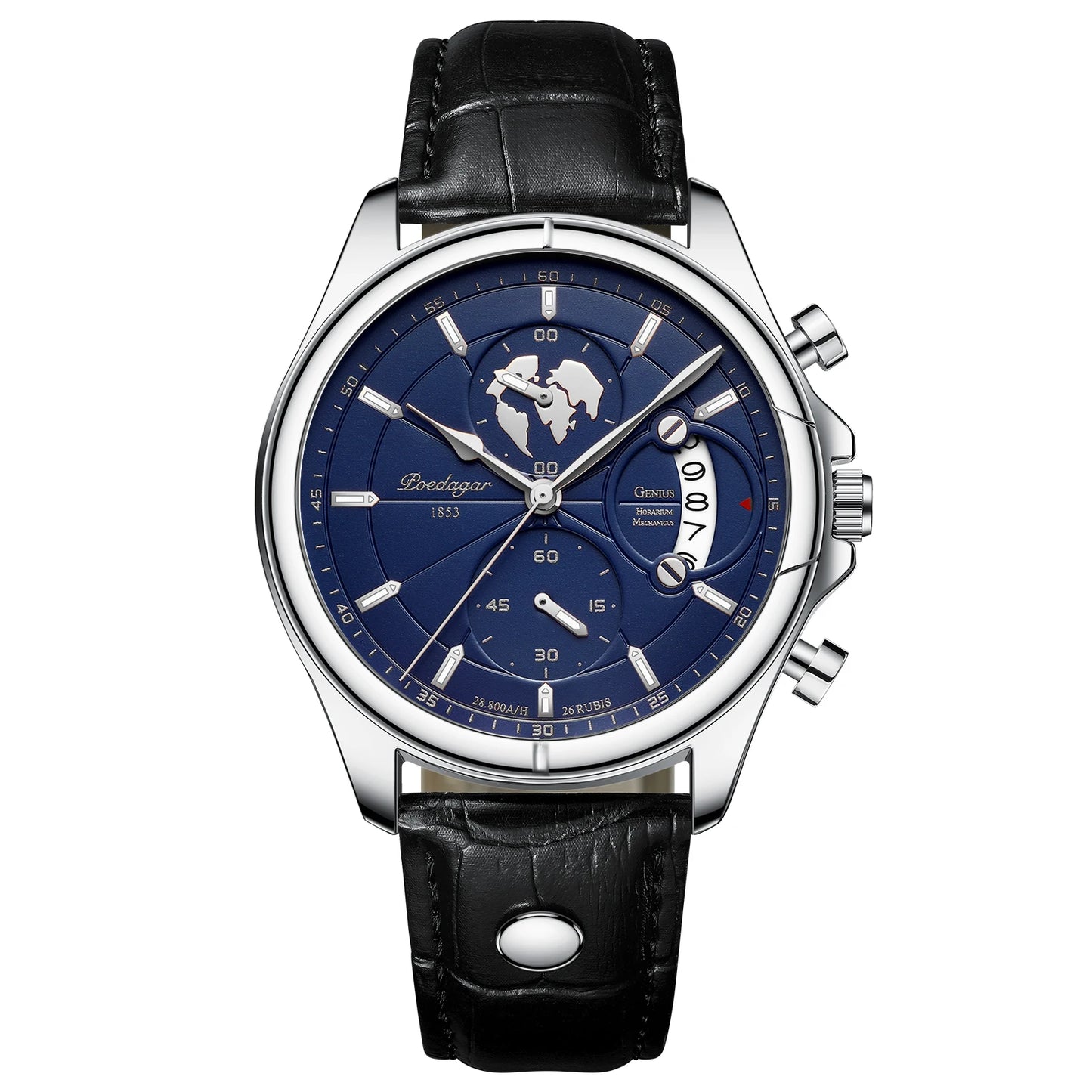 Sports Casual Man Watch Date Waterproof Luminous Leather Chronograph Men'S Watch Business Luxury Quartz Watches for Men