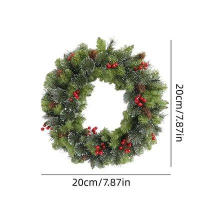 With Pinecone and Berry Christmas Hanging Garland Artificial Holiday Art Xmas Wreath Gifts Multifunctional 20/30/40Cm