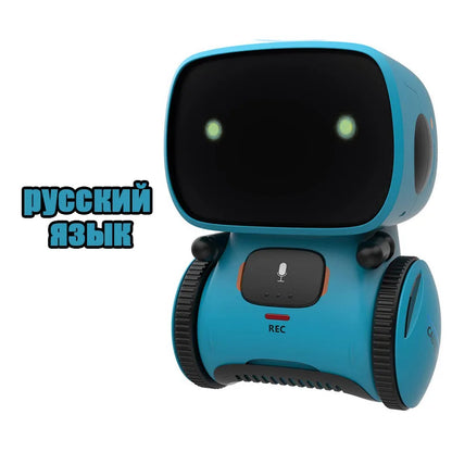 Toy Robot Intelligent Robots Russian & English & Spanish Version Voice & Touch Control Toys Interactive Educational RC Robot