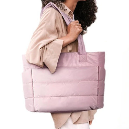 Women'S Bag Large Capacity Solid Color Tote Bag Versatile Handbag for Commuter Work Student Class Shopping Bag