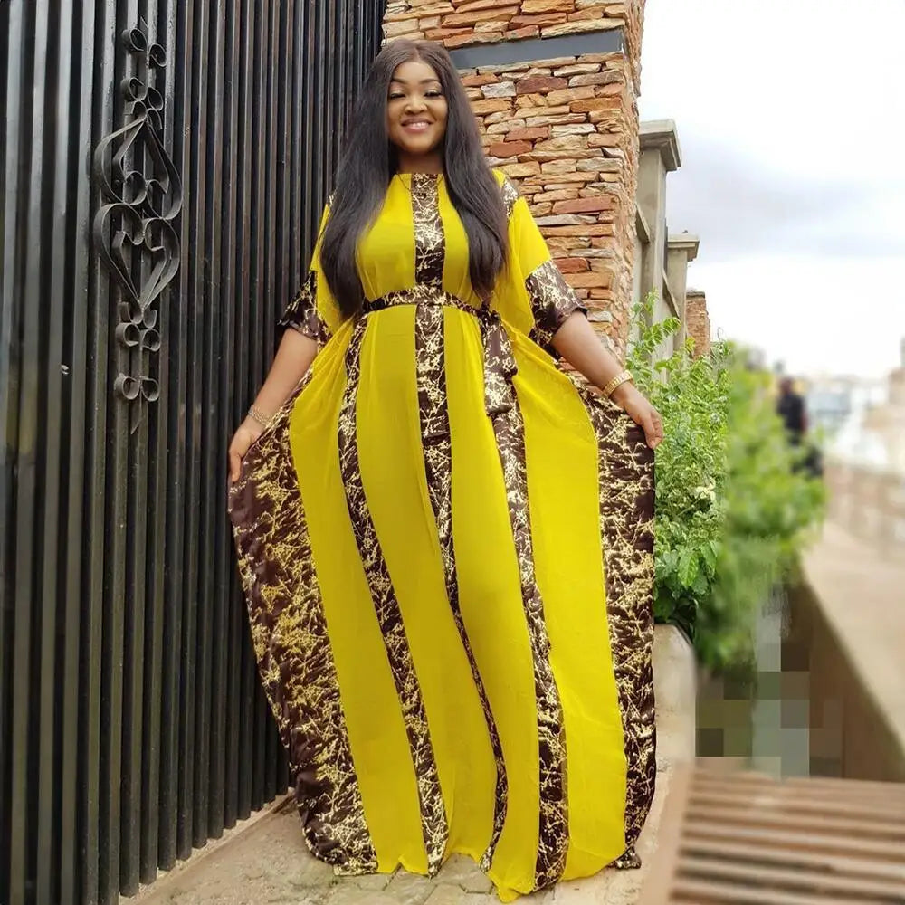 Customized African Dresses for Women 2025 Fall Long Maxi Dress African Clothes Dashiki Sexy Abaya Dubai Boubou Robe Africaine Fe