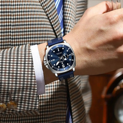 Fashion Luxury Man Wristwatch Luminous Waterproof Date Sports Watch for Men Business Nylon Leather Quartz Men'S Watches