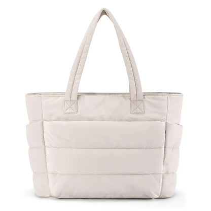 Women'S Bag Large Capacity Solid Color Tote Bag Versatile Handbag for Commuter Work Student Class Shopping Bag