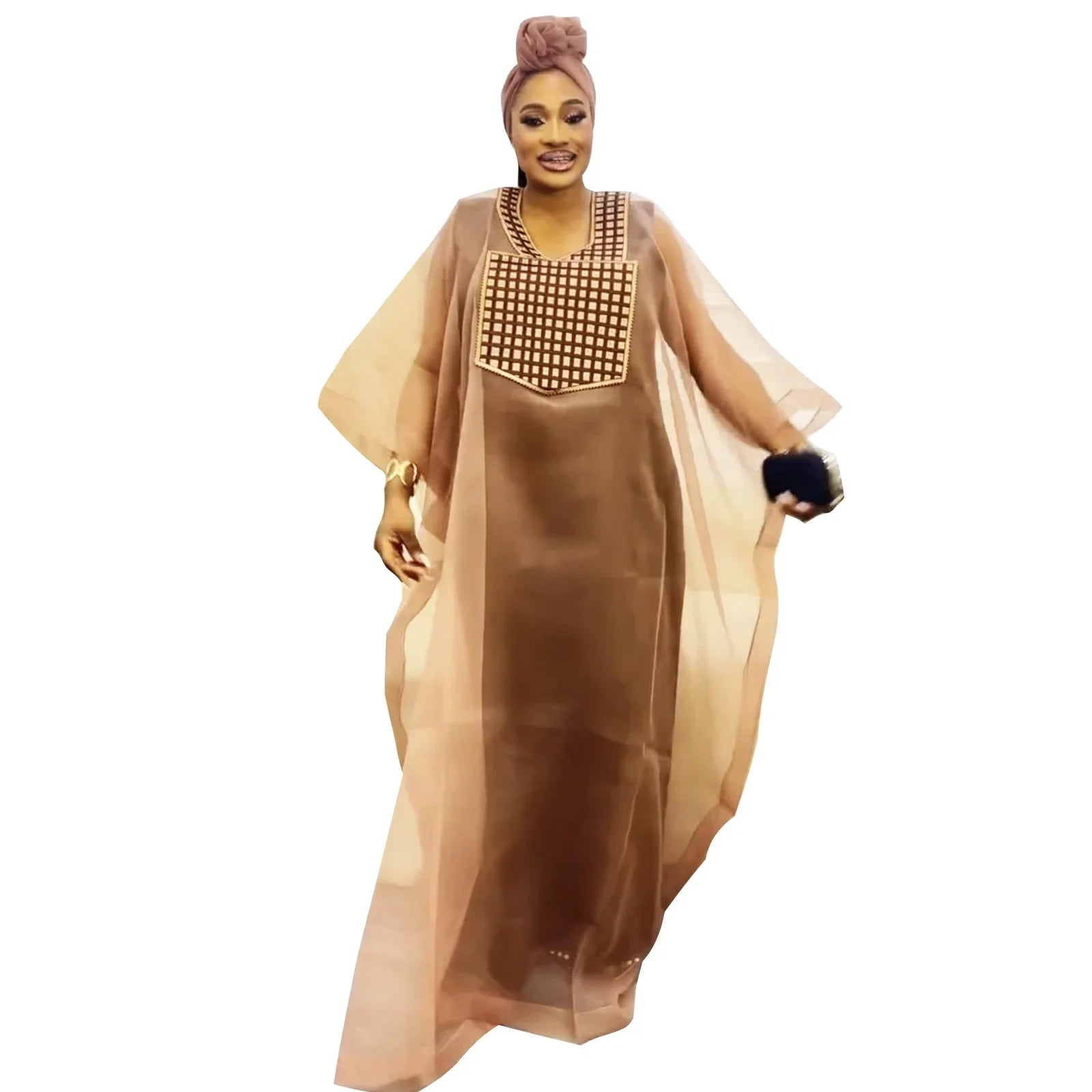 African Dress for Woman Embroidery Design Ladys Clothes plus Size Dresses for Women Floor Length