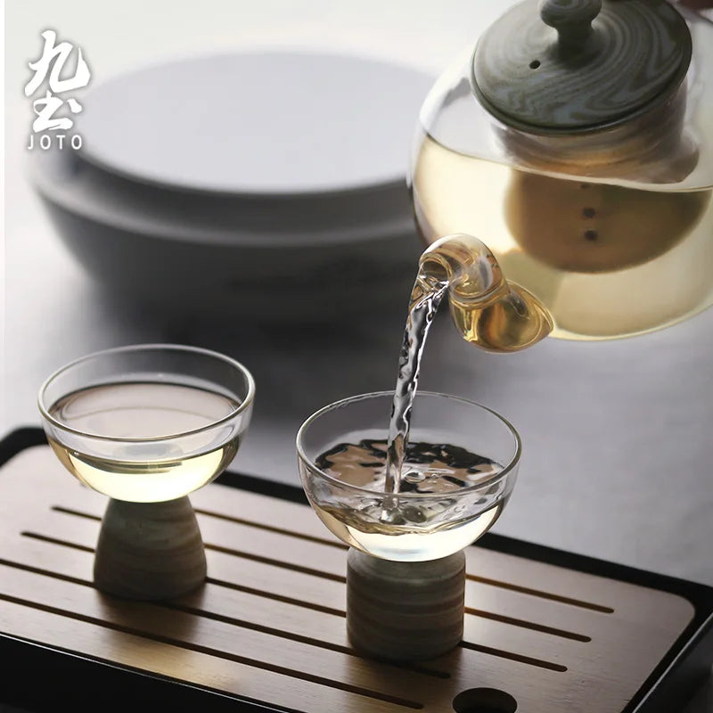 JOTO Teacup Organic Elegance Hand-Made Embroid Cu Tea Original Tea Set XCBR0090