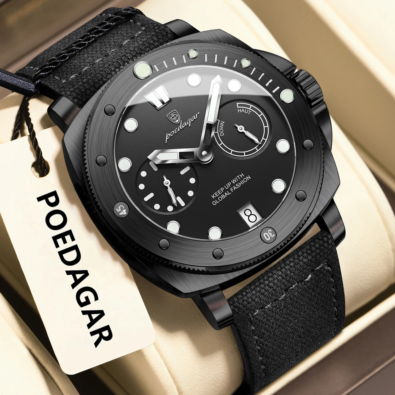 High Quality Military Watch for Man Waterproof Luminous Date Fashion Men Clock Nylon Leather Quartz Men'S Watches Reloj