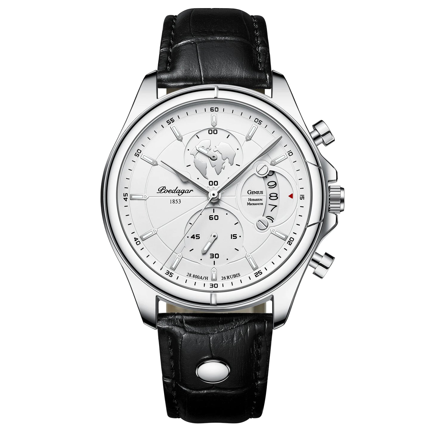 Sports Casual Man Watch Date Waterproof Luminous Leather Chronograph Men'S Watch Business Luxury Quartz Watches for Men