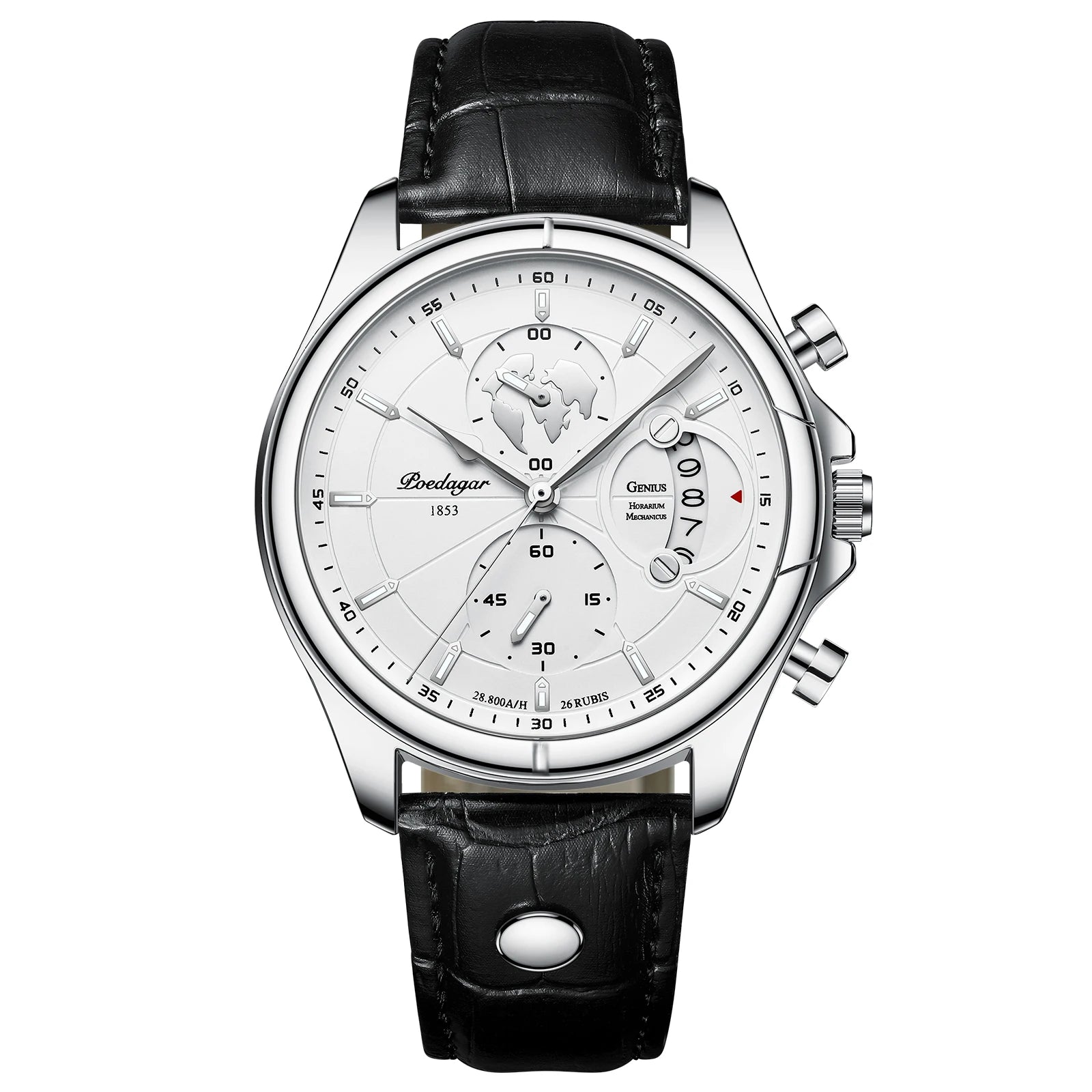 Sports Casual Man Watch Date Waterproof Luminous Leather Chronograph Men'S Watch Business Luxury Quartz Watches for Men
