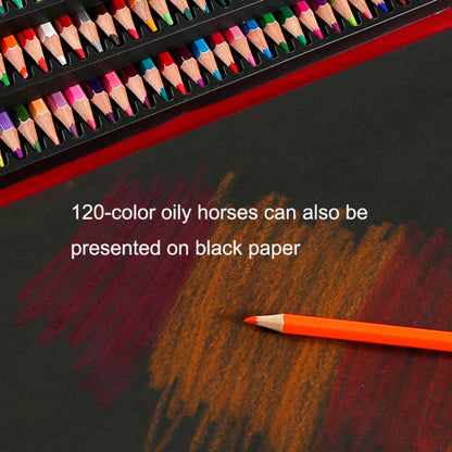 120 Colors Oil Colored Pencil Art Hand Drawn Set