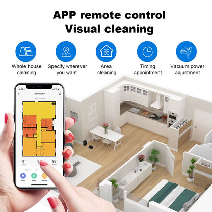 G7 LDS Robot Vacuum Cleaner & Mop Combo,Self Empty,Laser Lidar,Multi-Floor Map,6.5Kpa,Smart Home Wet Dry Appliance
