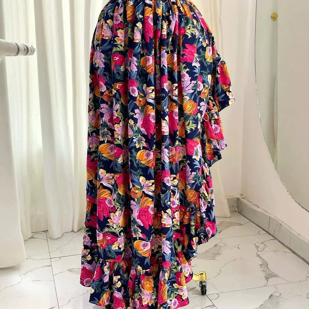 African Dresses for Women Summer Spring Africa Clothing Sleeveless Ruched Dress Sexy V-Neck Slim Dress Office Lady Party