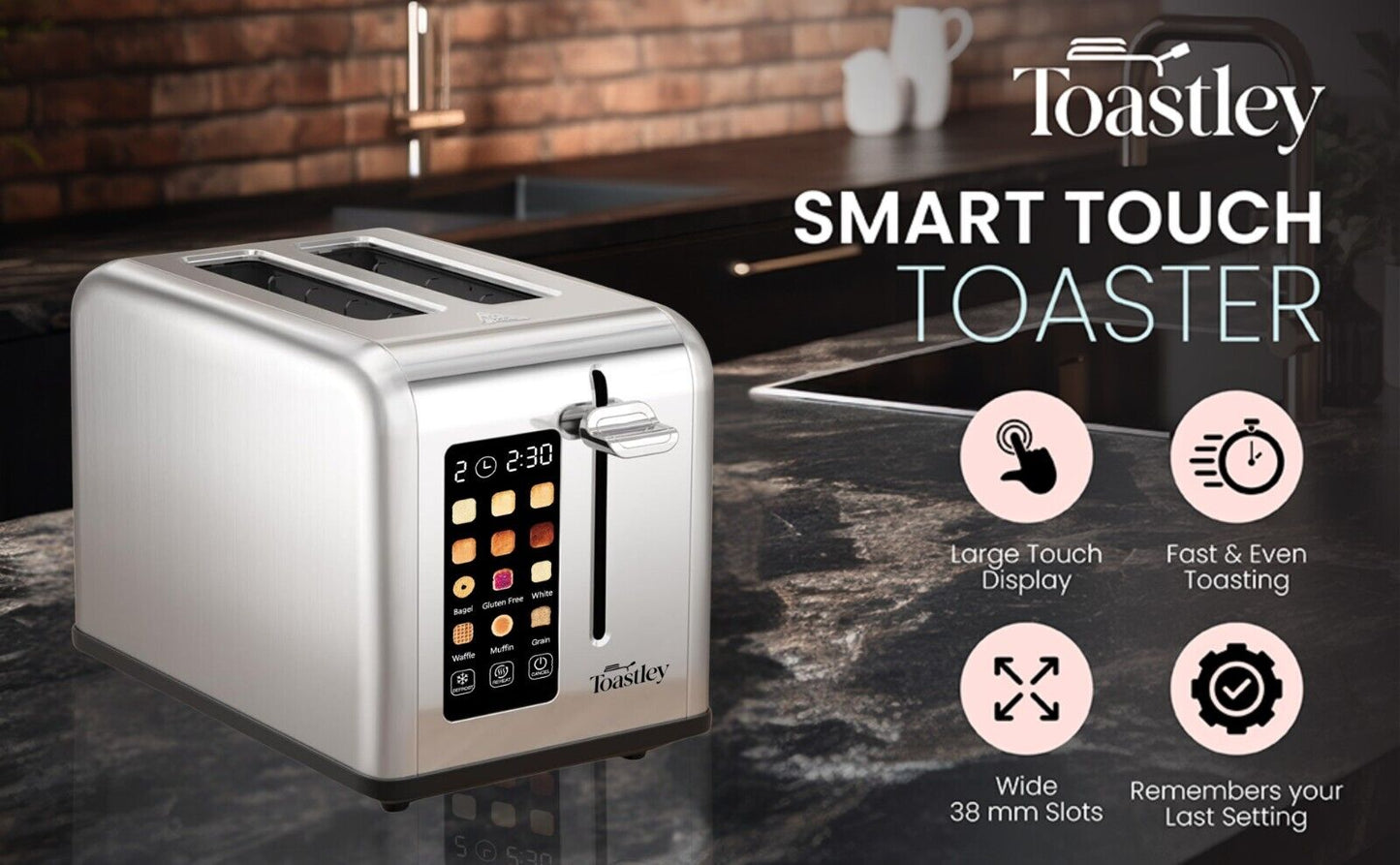 Toastley Smart Toaster 2 Slice with Screen Touch Control
