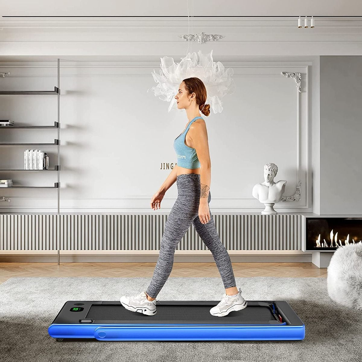 Folding Electric Treadmill with Bluetooth Connectivity (1-12 KPH)