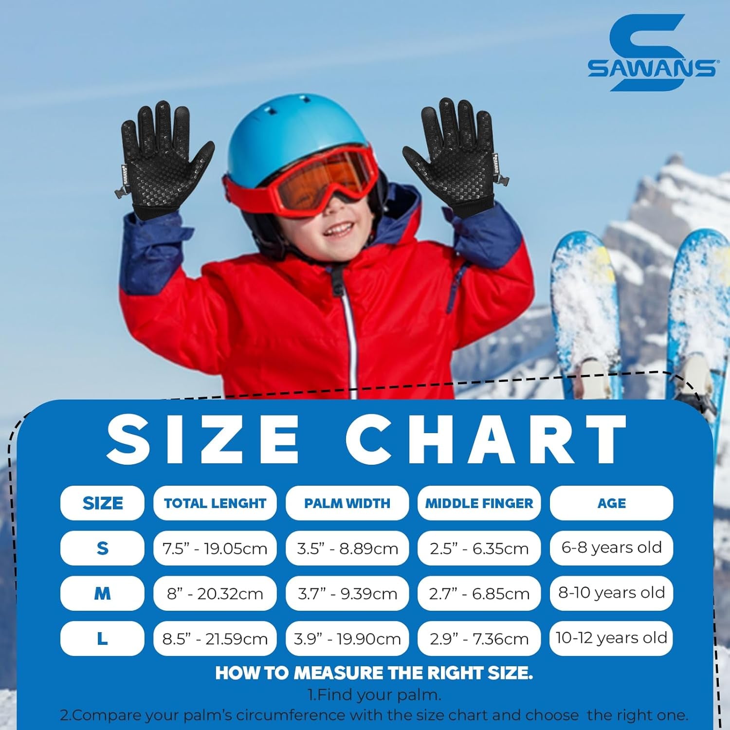 Kids Warm Winter Gloves Running Cycling Gloves Touch Screen Thermal Children Mittens Windproof Outdoor Anti-Slip Riding Sports Gloves Football Walking Ski for Boys Girls