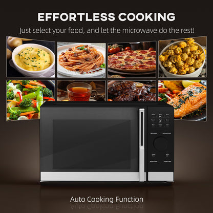 HOMCOM 23L Digital Microwave Oven with Auto Cook, 10 Levels, Eco Mode