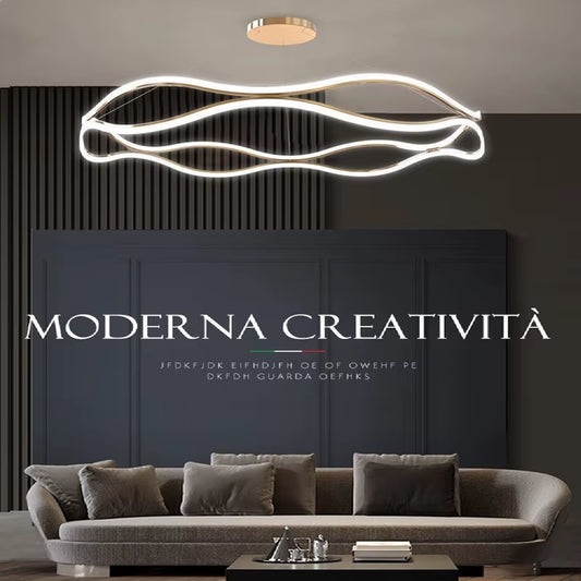 Living Room Ceiling Chandelier with Remote Dimming Modern Dining Room Pendant Lamp Home Decor Luxury Bedroom LED Hanging Lights