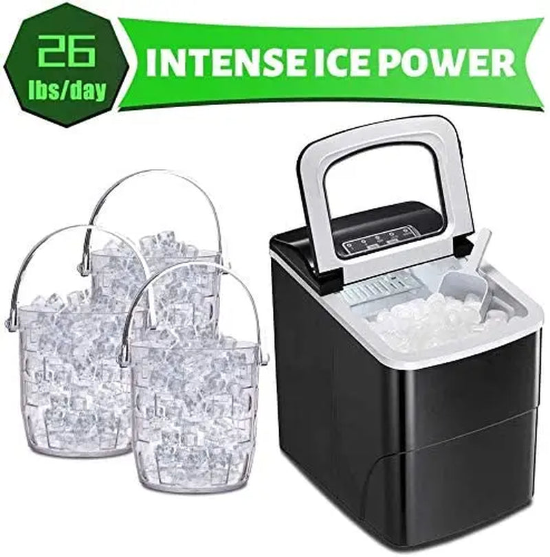 Portable Automatic Electric Countertop Ice Maker - Great for Party Hosting Never Run Out of Ice Again