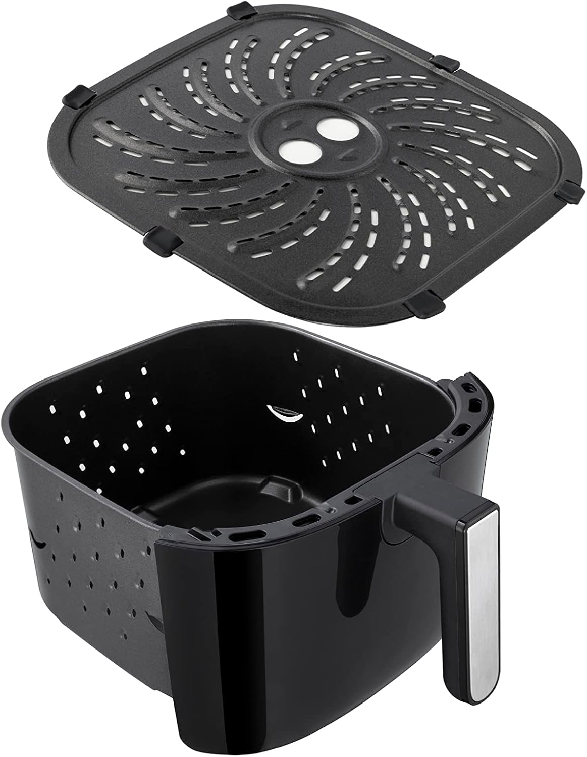 XXL Family Rapid Digital Air Fryer 8L [Compact Housing |7 Cooking Functions |10 Programmes] Energy Saving, Max 220°C, Use without Oil, Grill, Bake, Roast, Reheat, Frozen Etc. 27170
