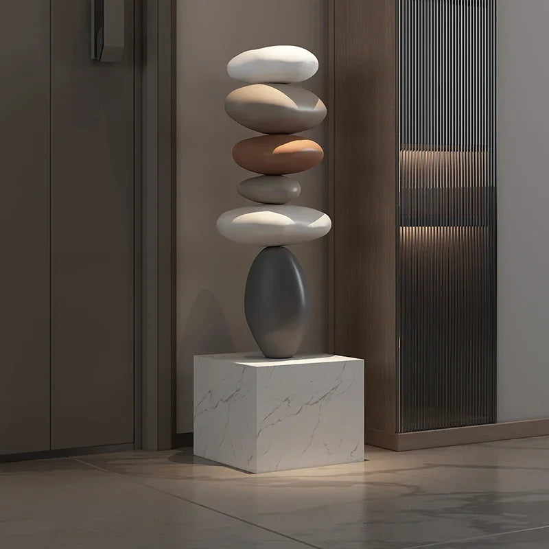 Home Decor Luxury Stones Fortune Turns Statue Living Room Ornament Floor Sofas Decorative Art Nordic Housewarming Gifts
