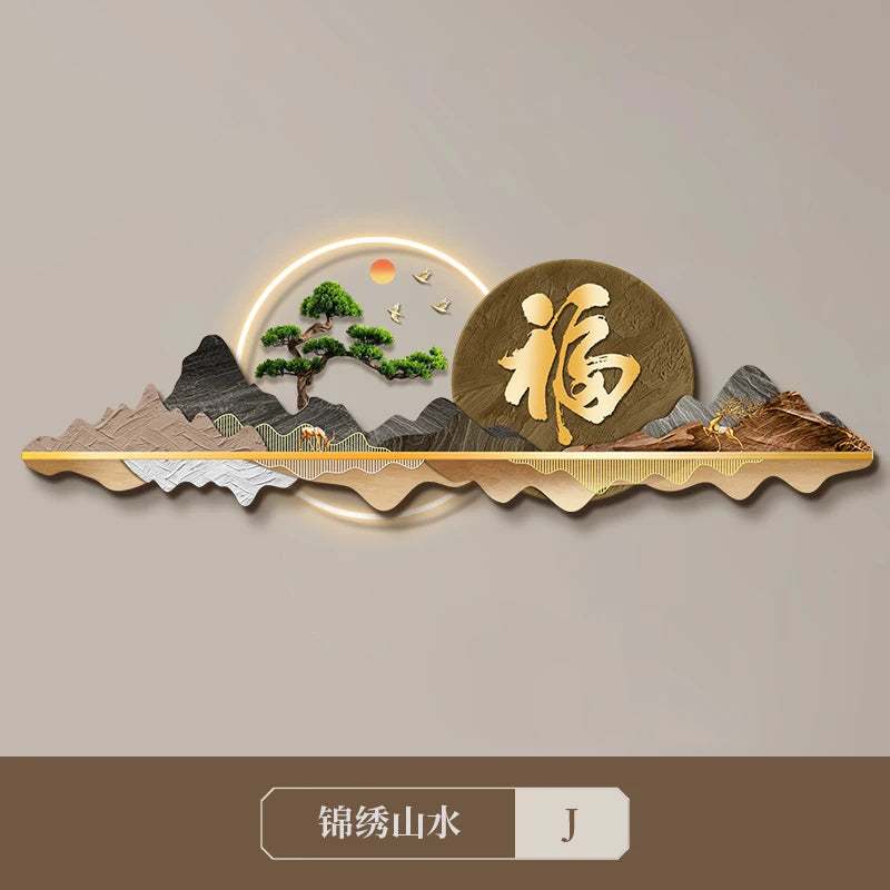 Light Luxury Clock Wall Chinese Modern Fashion Living Room Decorative Wall Watch Interior Design Horloge Murale Wall Decor