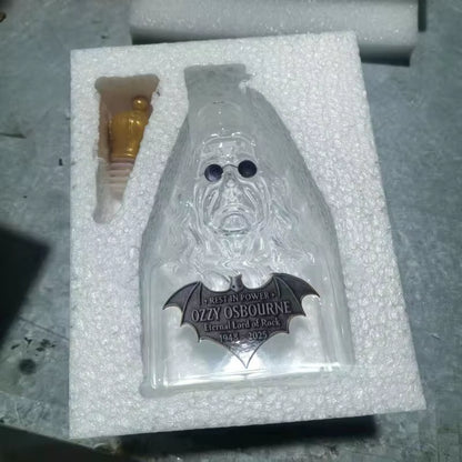 Ozzy Osbourne Whiskey Bottle Back to the Beginning Commemorative Whiskey Wine Bottle Home Decor Statue Collection Crafts