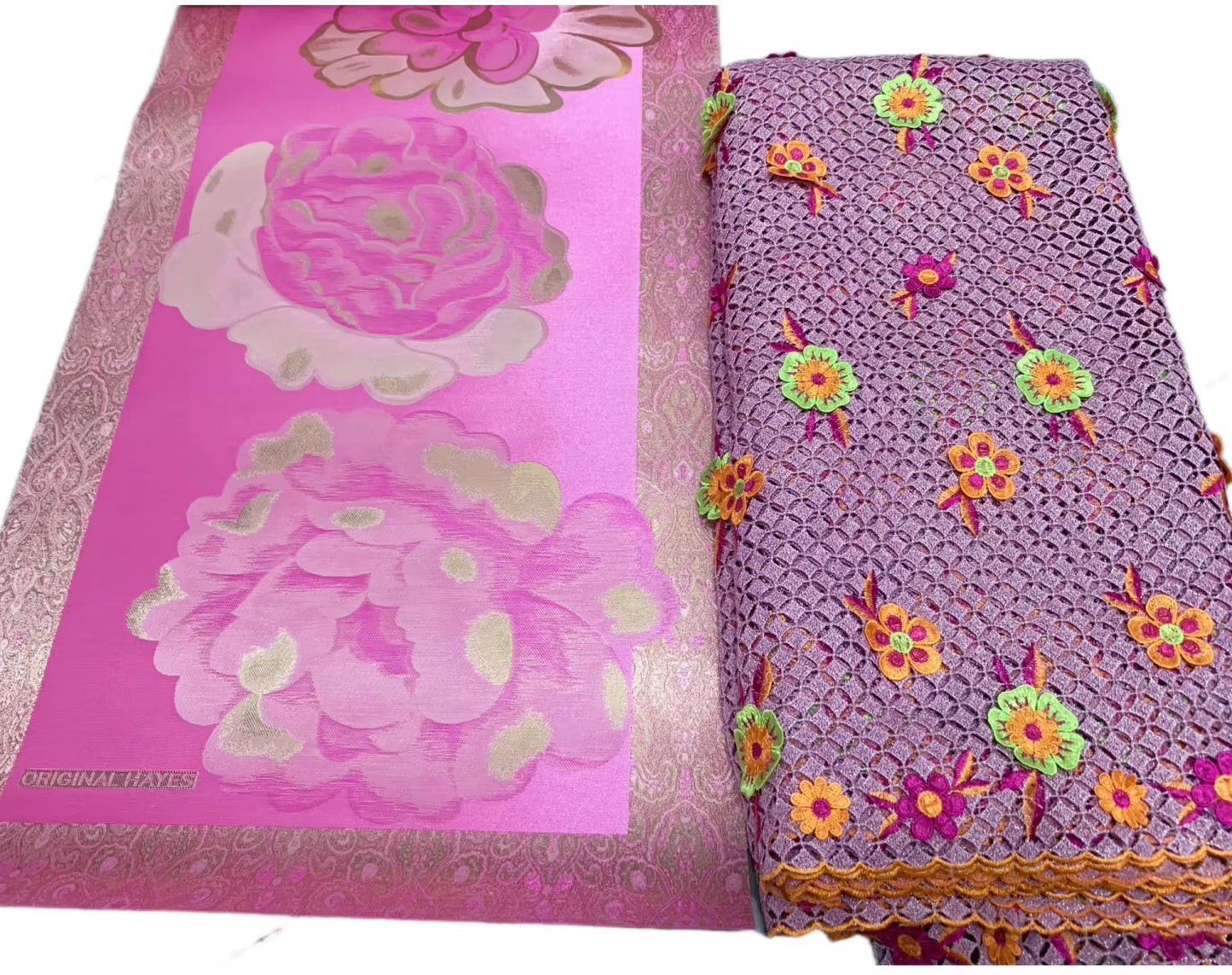 Nigerian 3D Embroidered Water Soluble Lace Fabric 2025 African Guipure Cord Lace Fabric for Sewing Women Dresses Latest 5 Yards
