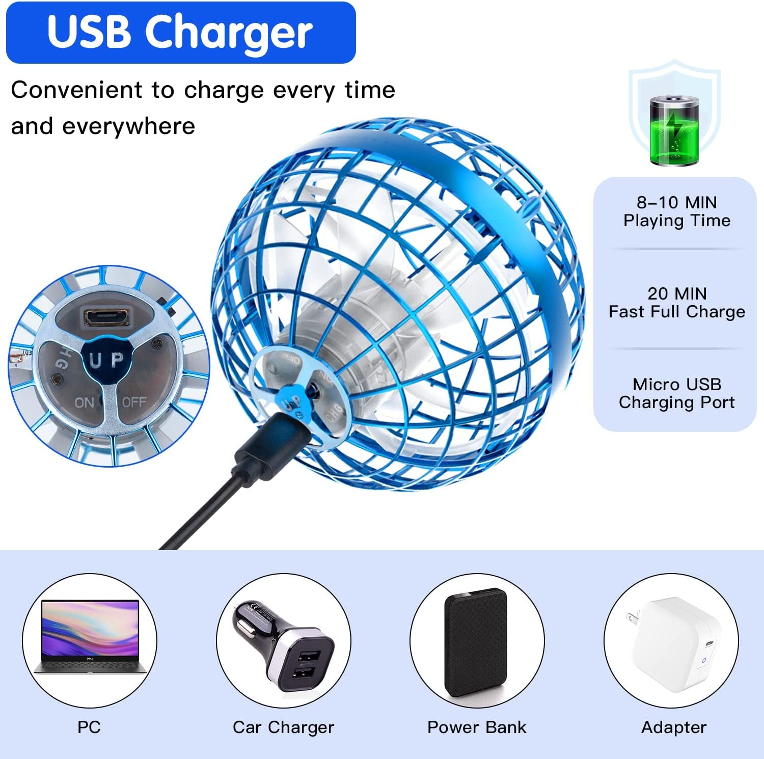 2025 Boomerang Hover Ball, Upgraded Flying Orb Galaxy Ball 2025 Cool Toys Gift for 6-10+ Year Old Boys & Girls Indoor & Outdoor Toy Flying Spinner Mini Drone