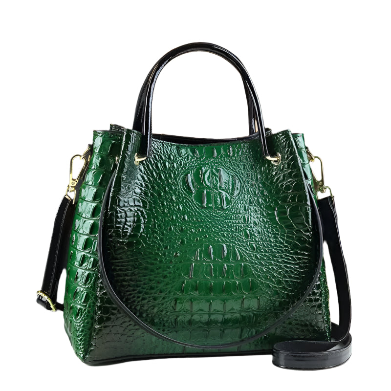 2025 Women Handbags New Tote Bag Fashion Crocodile Print Bucket Bag Retro Shoulder Messenger Bags Trend