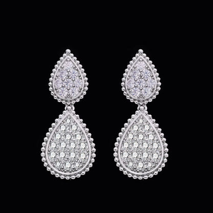 Fashion 4 PCS Party Accessories Earrings Necklace Bracelet Ring Cubic Zircon Wedding Bridal Jewelry Set for Women