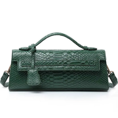 Hot Brand Design Ostrich/Snake Print Women Bag Handbag Ladies Handbags Fashion Luxury Brands Women'S Long Handbags Shoulder Bags