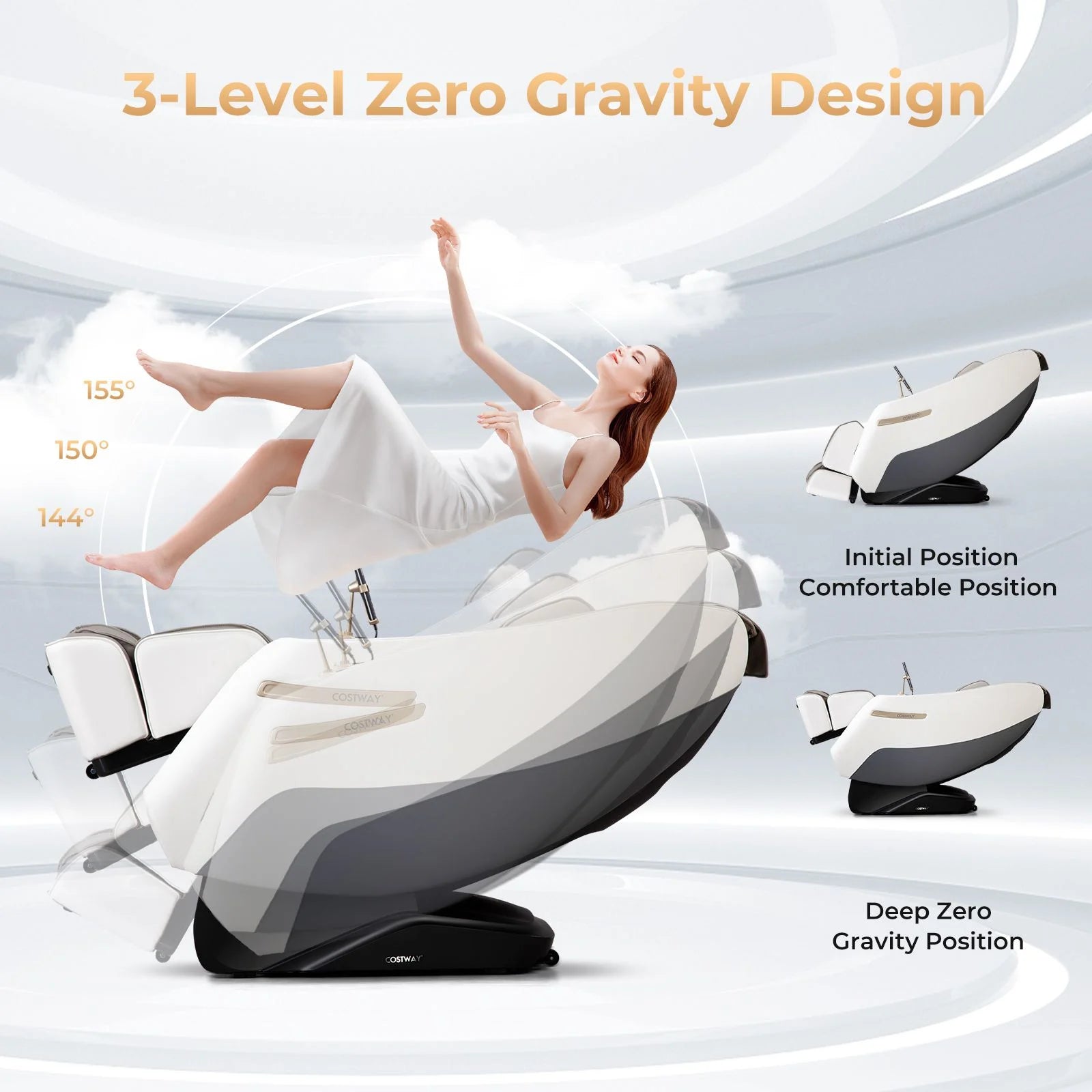 Zero Gravity SL Track Shiatsu Massage Recliner with Advanced Lumbar Heating Therapy for Ultimate Relaxation