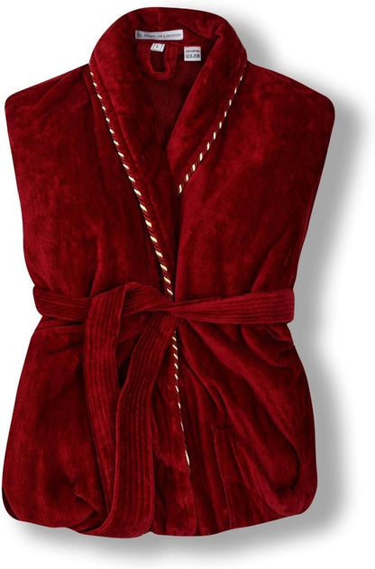 Men'S British Bathrobe - the Earl Claret