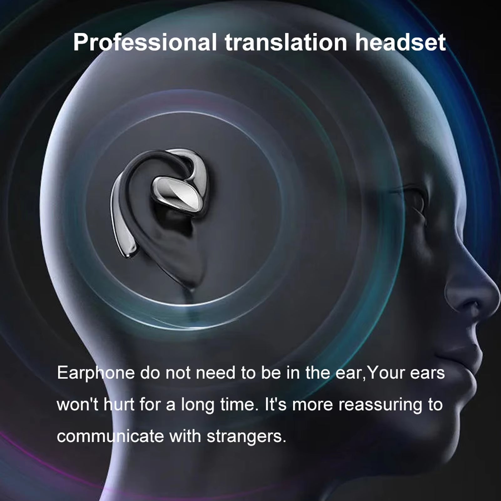 M8 Smart Language Translator Earbuds - Wireless Bluetooth Device for Accurate Two-Way Translation in 144 Languages