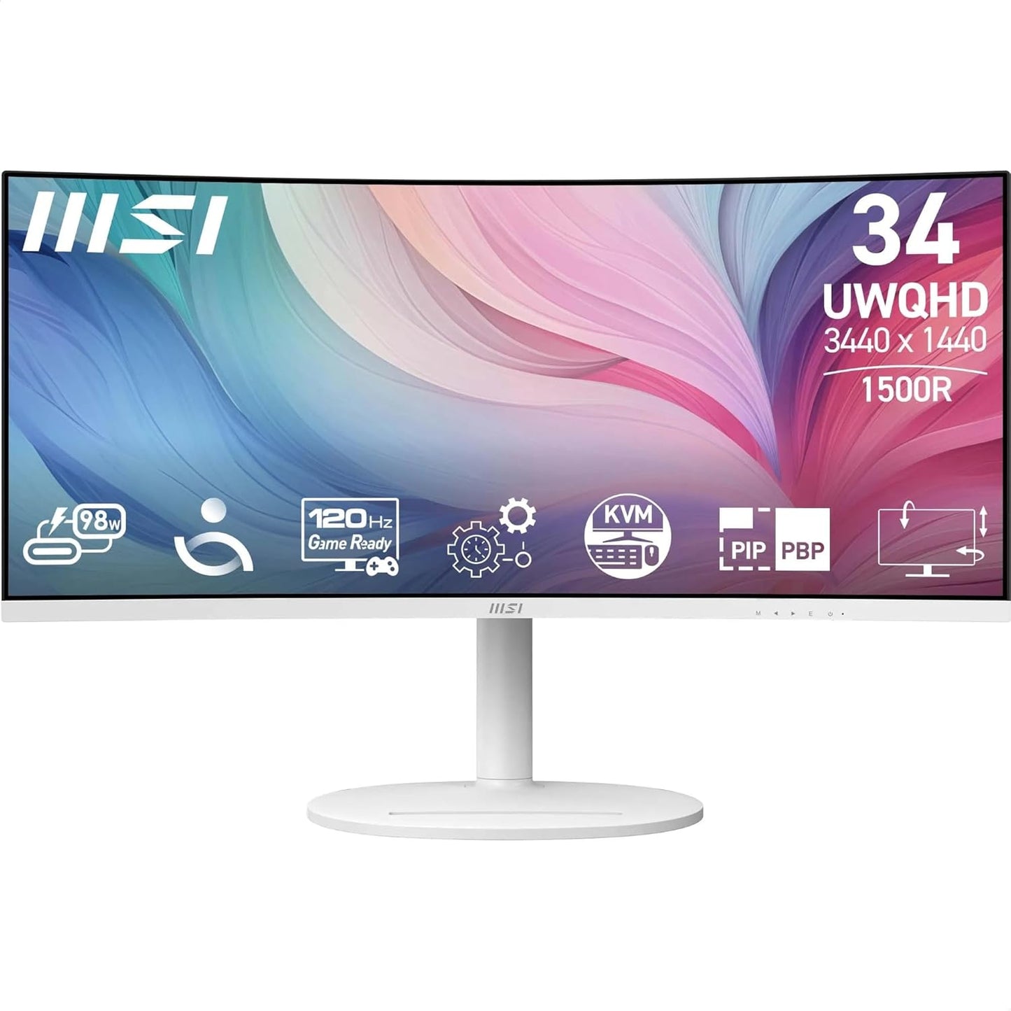 Modern MD342CQPW, 120Hz / Va/White, 120Hz / Va/White