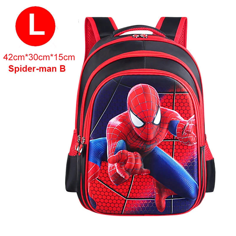 Boy Schoolbag Spiderman Captain America Children Kindergarten School Bag Teenager Kids Student Backpack
