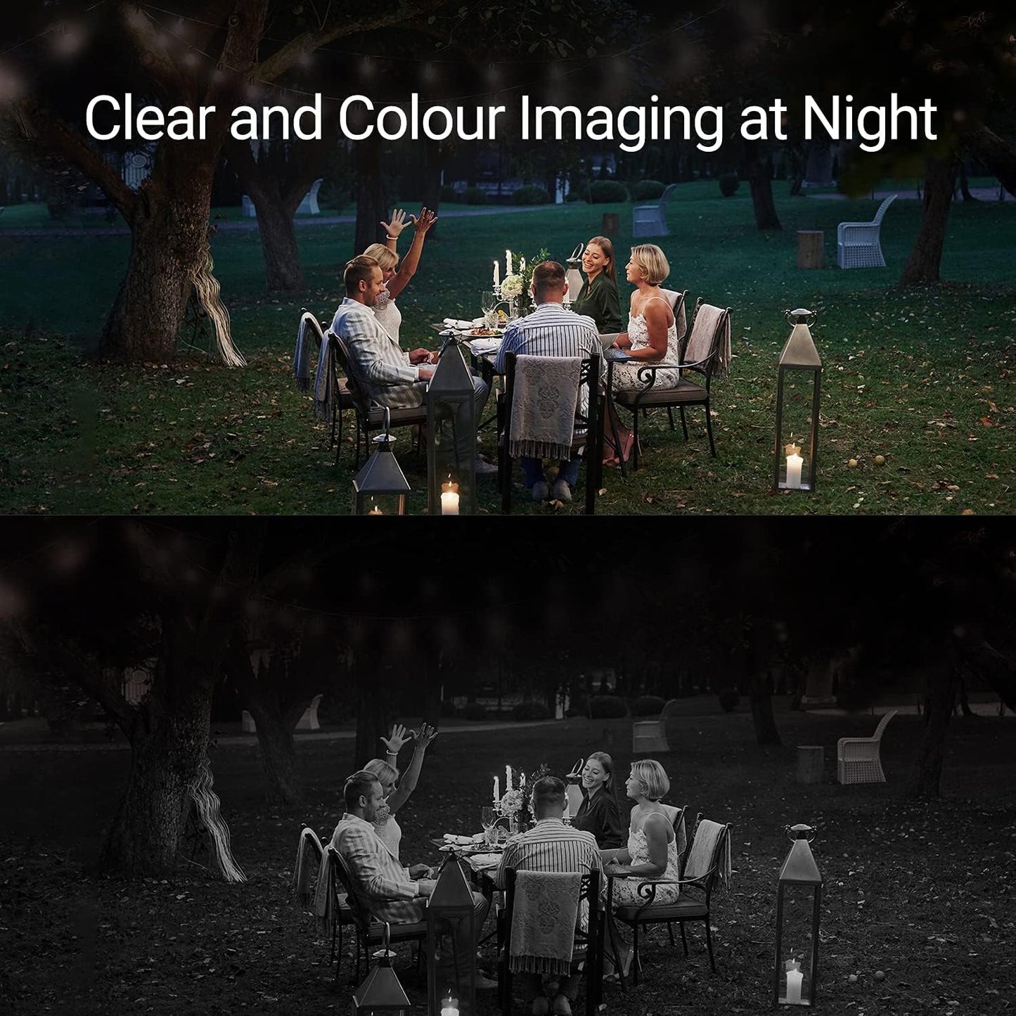 2.5K Floodlight Camera Hardwired, Outdoor Security Camera, No Monthly Fee, 32GB Built-In Storage, Human Detection, 700-Lumen Colour Night Vision, 2.4G Wi-Fi Home CCTV System, Alexa/Google (LC3)