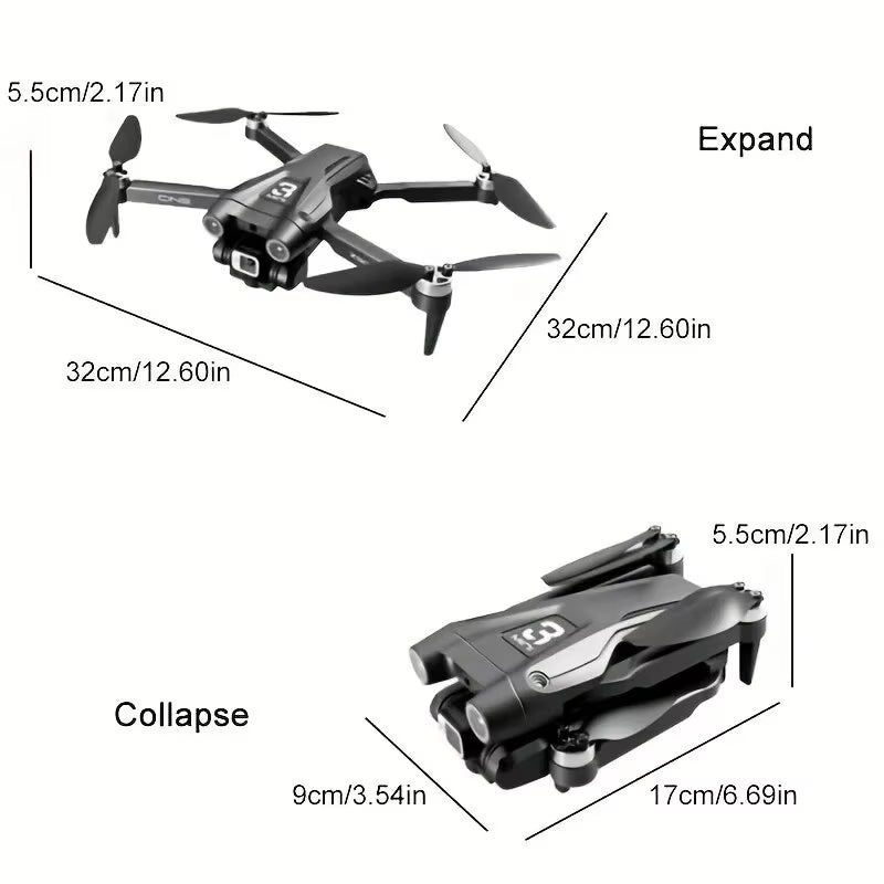 Z908 Pro Max Professional Drone with 8K GPS Dual HD Aerial Photography, FPV, Brushless Motors, and Obstacle Avoidance - 9000M Range