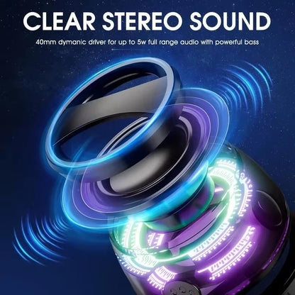 G200 Portable Bluetooth Speaker with RGB Lighting, Magnetic Design, Bluetooth 5.3 Technology, Compact Sound Box, 7-Hour Playback, and Integrated Phone Holder