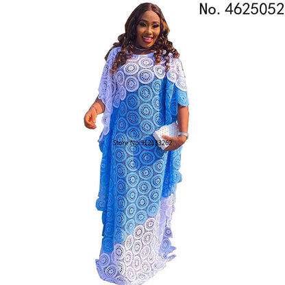 Customized African Party Dresses for Women Elegant Lace Africa Clothing New Muslim Fashion Abayas Dashiki Robe Kaftan Long Maxi