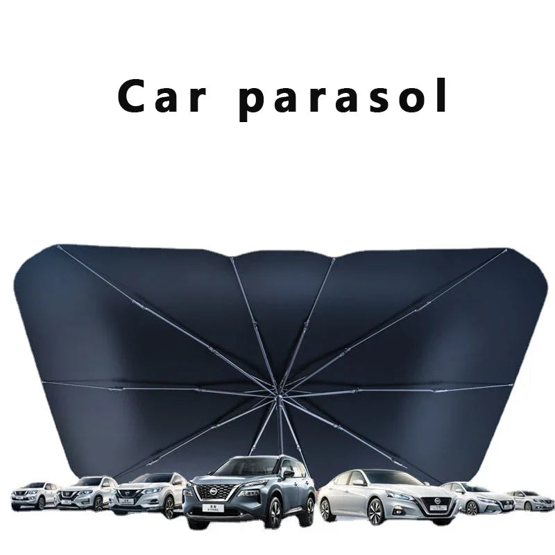 Folding Car Front Windshield Sunshade Umbrella with UV Protection